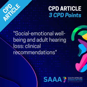 Social-emotional well-being and adult hearing loss: clinical recommendations